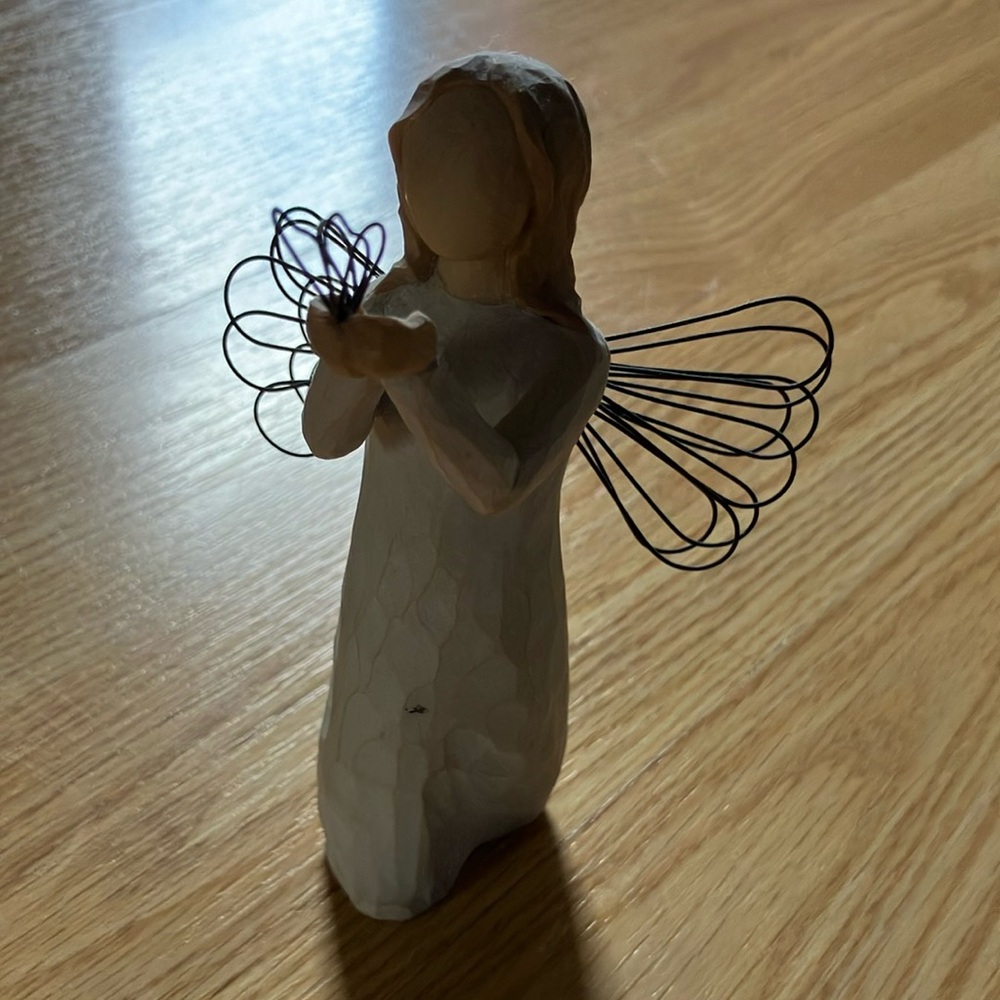 Willow Tree White and Brown Sculpture Art
